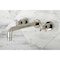 Kingston Brass Roman Tub Faucet, Polished Nickel, Wall Mount KS8026DX - alternate 5